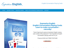 Tablet Screenshot of expressiveenglish.com